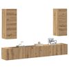 vidaXL 4 Piece TV Cabinet Set Wall-mounted Artisan Oak Engineered Wood