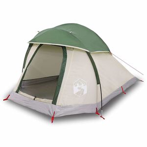 vidaXL Camping Tent Dome 1-Person Green Waterproof