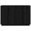 vidaXL Sideboard Black 120x35x80 cm Solid Wood Pine
