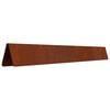 vidaXL Lawn Edging Rusty 450 x 0.05 x 10 cm Weathering Steel
