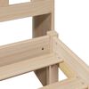 vidaXL Bookcase Bed without Mattress 75x190 cm Small Single Solid Wood Pine