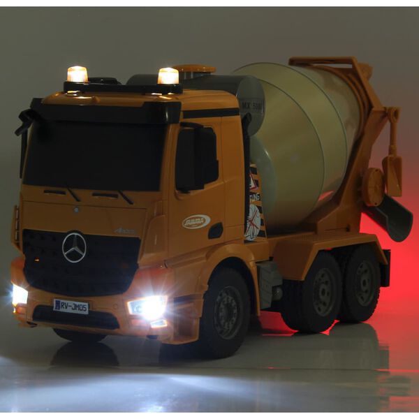 JAMARA RC Concrete Mixer Mercedes-Benz Arocs 1:20 Yellow