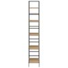 vidaXL 5-Layer Book Shelf Oak 60x27.6x158.5 cm Engineered Wood