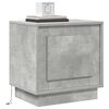 vidaXL Bedside Cabinet Concrete Grey 44 x 34.5 x 45 cm Engineered Wood