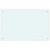 vidaXL Kitchen Backsplashes 2 pcs White 80x50 cm Tempered Glass