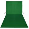 vidaXL Photo Studio Kit with Lights. Backdrop and Reflector