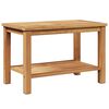 vidaXL Coffee Table with Storage Brown 70 x 40 x 45 cm Solid Teak Wood