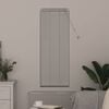vidaXL Window Blind with Curtains Manual White Aluminium