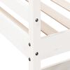 vidaXL Loft Bed without Mattress White 75x190 cm Small Single Solid Wood Pine