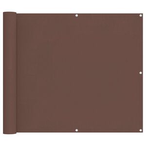 vidaXL Balcony Screen Brown 100 x 700 cm Oxford Fabric