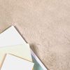 vidaXL Faux Rabbit Fur Rug Olite Taupe 200 x 280 cm Polyester