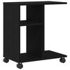 vidaXL Side Table Black oak 50 x 30 x 55 cm Engineered Wood