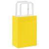 vidaXL Paper Bags 50 pcs with Handles Yellow 15x8x21 cm