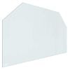 vidaXL Fireplace Glass Plate Transparent 100 x 60 cm Glass