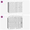vidaXL Garden Shed House 232x110x170 cm Impregnated Pinewood