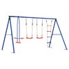 vidaXL Outdoor Swing Set Multicolour 330 x 185 x 185 cm Steel and PE