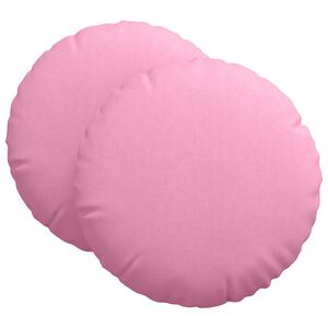 vidaXL Seat Cushions 2 pcs Pink &Oslash;80 x 29 cm Fabric