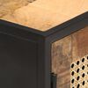 vidaXL Sideboard 60x35x75 cm Rough Mango Wood and Natural Cane