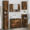 vidaXL Bathroom Furniture Set with Drawer with Shelf 5 pcs Smoked Oak
