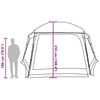 vidaXL Pool Tent with Removable Fly & Mesh Walls Azure Blue 512x458 cm