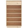 vidaXL Shoe Cabinet 60x34x105 cm Solid Wood Pine