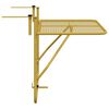 vidaXL Balcony Table Gold 60x40 cm Steel