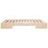 vidaXL Floor Bed Frame with Storage Brown 160 x 200 cm Solid pine wood