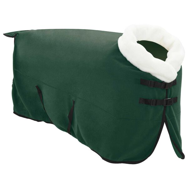vidaXL Horse Blanket Full Dark Green 125 cm Polar fleece