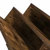 vidaXL Magazine Rack Smoked Oak 53 x 40 x 28.5 cm Engineered Wood