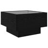 vidaXL Coffee Table Black oak 50 x 50 x 30 cm Engineered wood