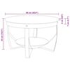 vidaXL Coffee Table Ø68x43 cm Solid Reclaimed Wood