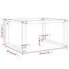 vidaXL Coffee Table Legs O-Frame 70x60x43 cm Steel