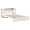 vidaXL Bookcase Bed without Mattress White 140x200cm Solid Wood Pine