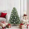 vidaXL Artificial Christmas Tree with 150 LEDs Green 120 cm PE and PVC