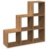 vidaXL Room Divider Bookcase&nbsp;3-Tier&nbsp;Artisan Oak 99x29x99 cm Engineered Wood