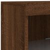vidaXL Sideboards with LED Lights 3 pcs Brown Oak Engineered Wood
