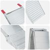 vidaXL Loading Ramp 2 pcs Silver 205 x 28 x 5 cm Aluminium