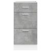 vidaXL Bottom Cabinet Lyon Concrete Grey 40x46x81.5 cm Engineered Wood