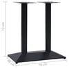 vidaXL Bistro Table Leg Black 70x40x72 cm Cast Iron