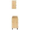 vidaXL Cabinet with Drawer with Shelf 8 pcs Honey Solid Pine Wood