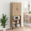 vidaXL Highboard Artisan Oak 69.5 x 34 x 180 cm Engineered Wood