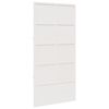 vidaXL Barn Door White 100x208 cm Solid Wood Pine