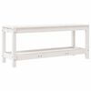 vidaXL Garden Bench White 108x35x45 cm Solid Wood Pine