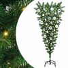 vidaXL Upside-down Artificial Pre-lit Christmas Tree with Ball Set PVC