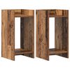 vidaXL Plant Stand 2 pcs Old Wood 30 x 30 x 60 cm Engineered Wood