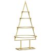 vidaXL Metal Christmas Tree with Stand Gold 60 cm Powder-coated steel