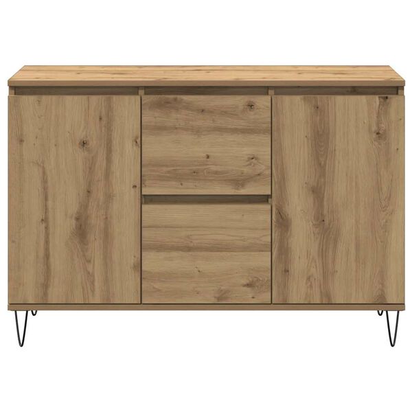 vidaXL Sideboard Artisan Oak 101.5x35x70 cm Engineered Wood