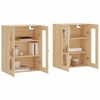 vidaXL Wall Mounted Cabinets 2 pcs Sonoma Oak Engineered Wood