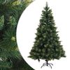 vidaXL Artificial Hinged Christmas Tree 120 cm PVC and Metal Green