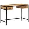 vidaXL Writing Desk Brown 105 x 50 x 75 cm Solid Mango Wood and Metal